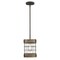 Westinghouse Pendant 60W Langston ORB Vintage Pine Accents Cage Shade 6118000 - alternate 1